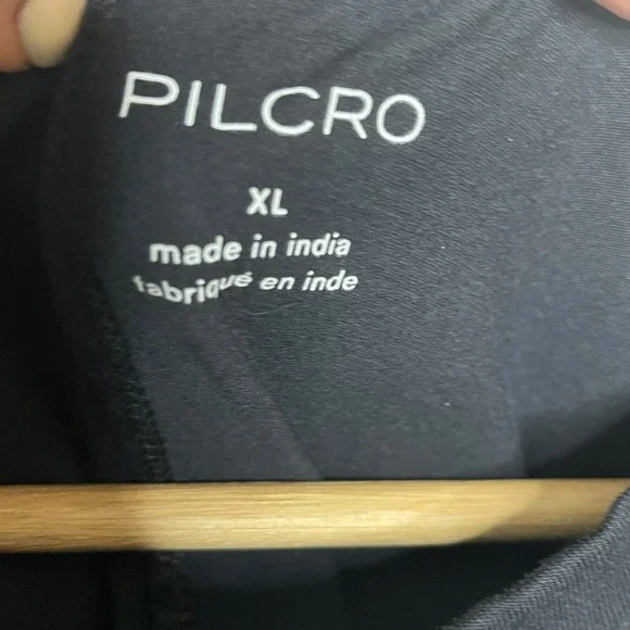 Pilcro Black Banded Bubble Hem Blouson Dolman Sleeve Top XL - Picture 6 of 8